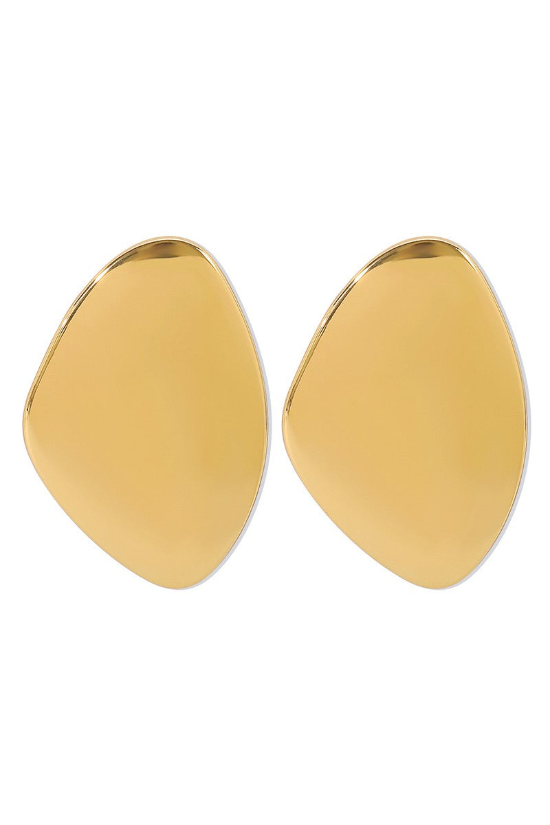 Large Geometric Earring | Gold