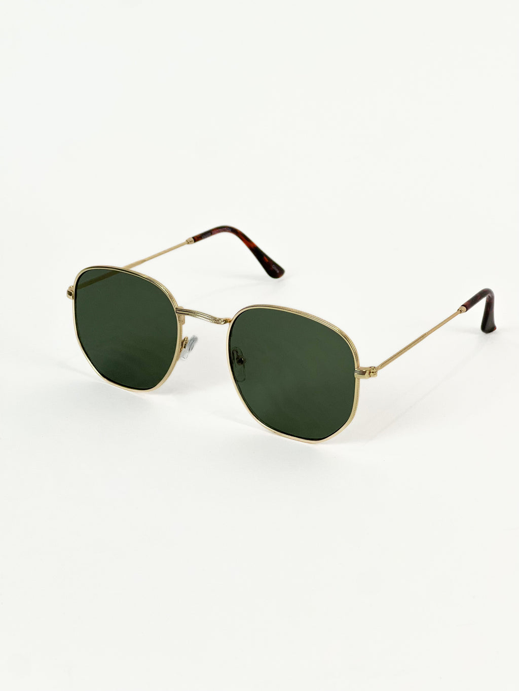 Classic Oval Sunnies | Olive Gold