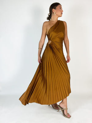 Francis Asymmetrical Dress | Brown