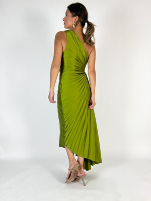 Francis Asymmetrical Dress | Olive